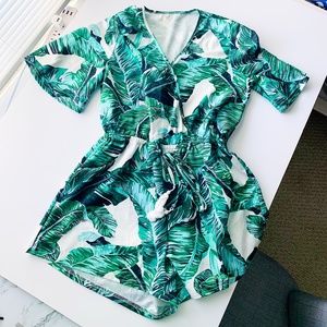 Palm Leaf Romper size L